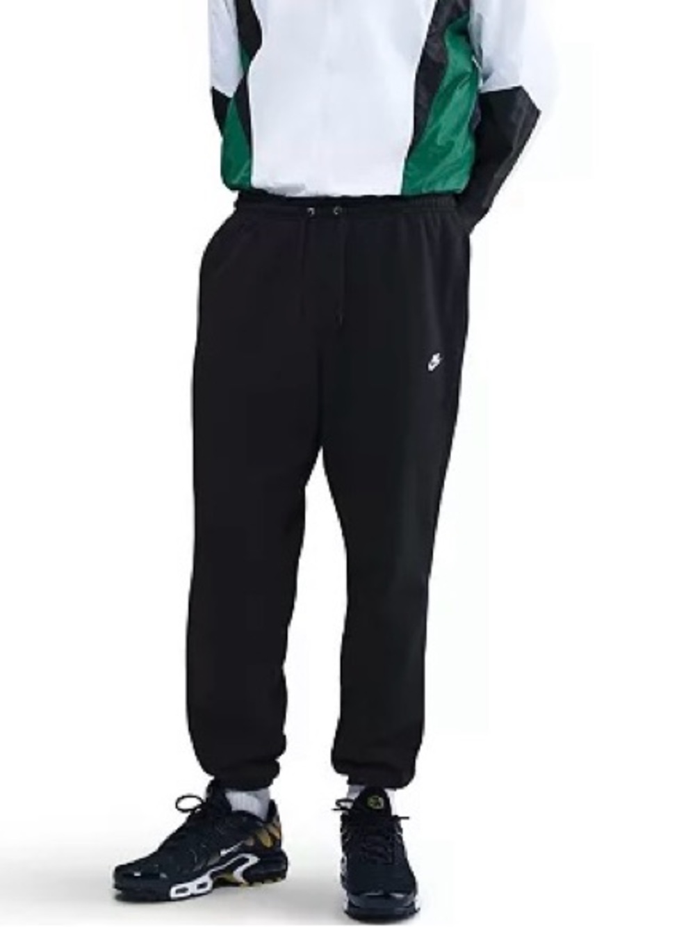 Men's Cuffed Brushed Fleece Logo Sweatpants